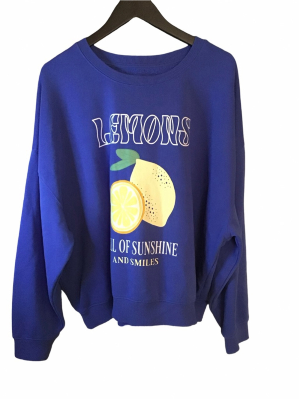 Grayson Threads Blue Lemon Graphic Sweatshirt XL